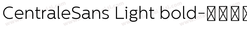 CentraleSans Light bold字体转换
